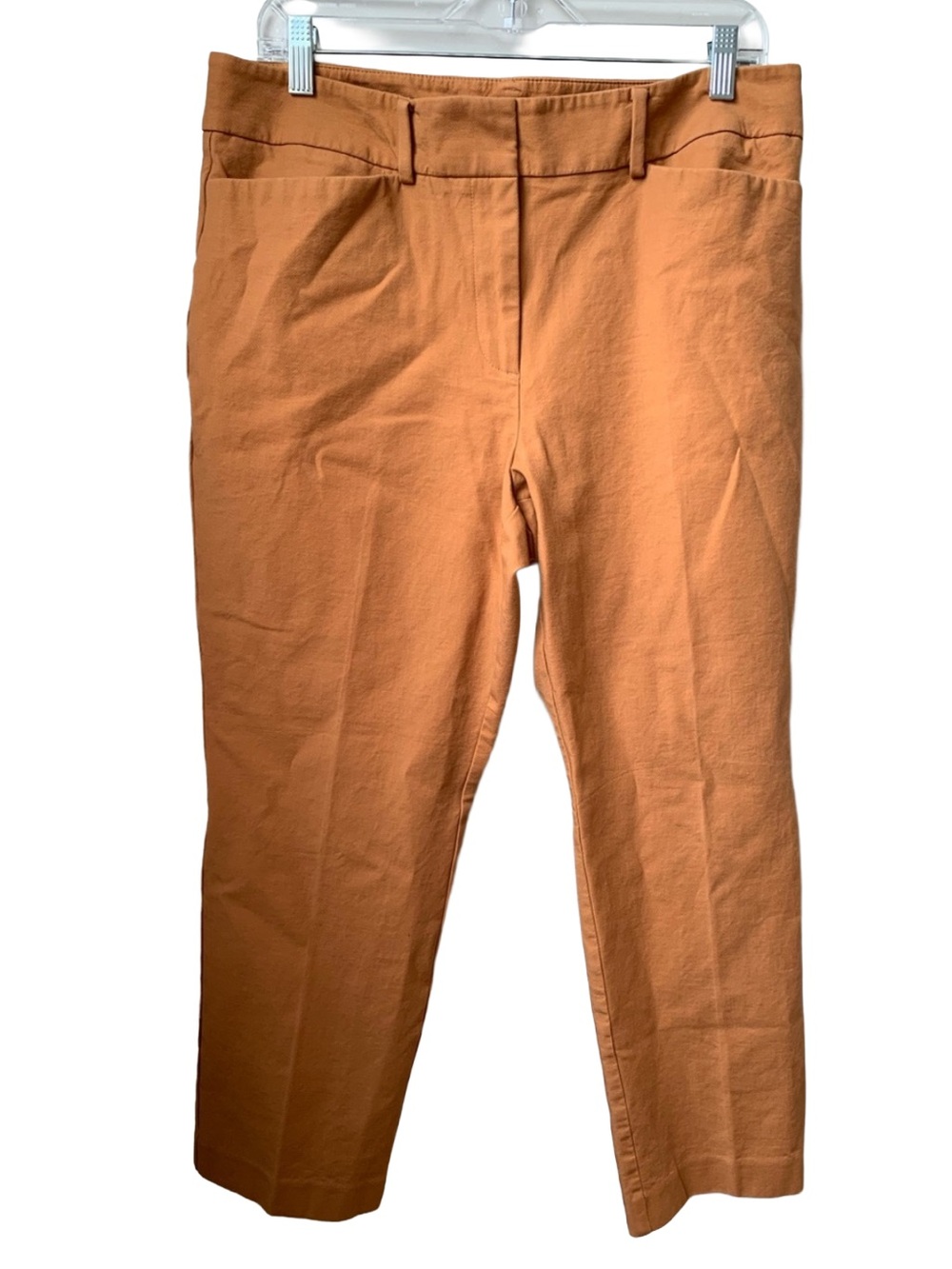 ANN TAYLOR Women’s Terra Cotta Cotton Spandex Unlined Cropped Pants